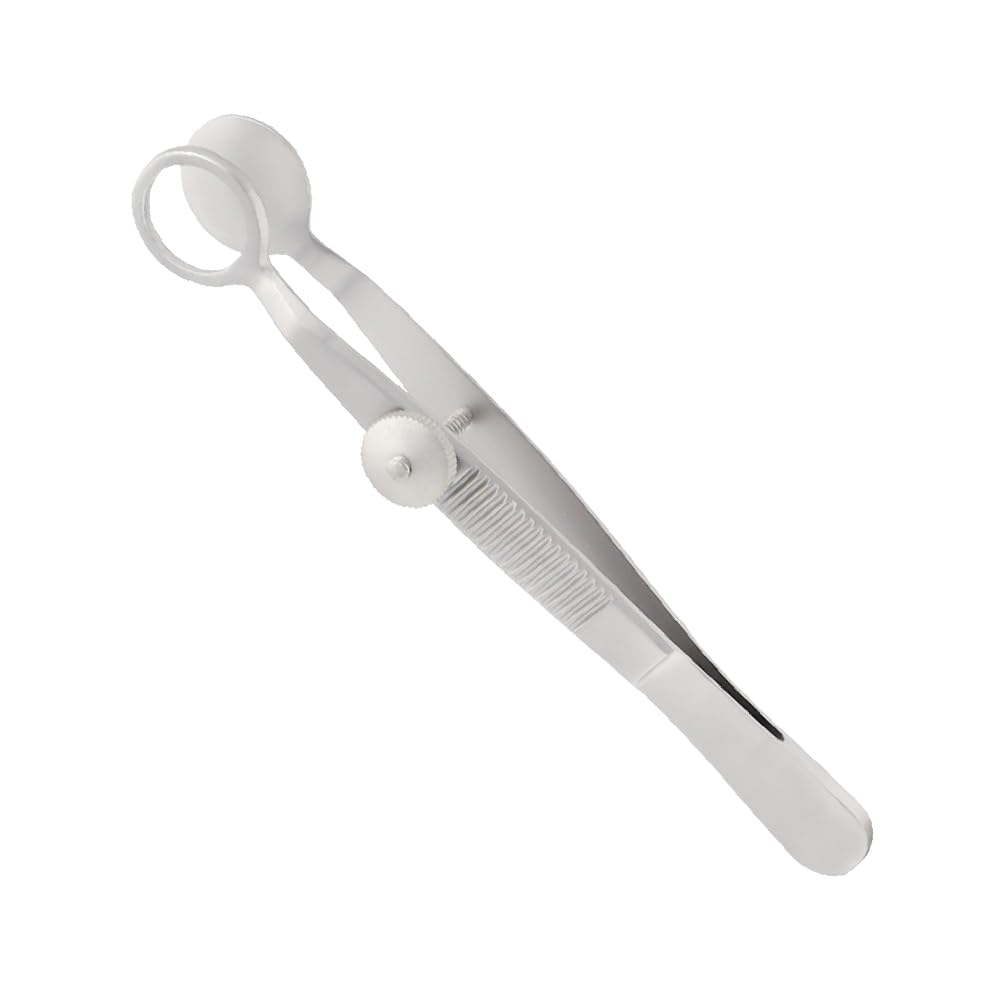 Stellmacher Lambert Chalazion Forceps 10.5 cm – Stainless Steel Ophthalmic Training Instrument, 11 mm Inner Diameter Eyelid Clamp Tool (Lambert)