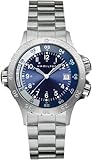 Hamilton H74541143 - Reloj analógico de caballero de cuarzo con correa de acero inoxidable plateada - sumergible a 150 metros