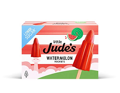 Little Jude's Watermelon Rocket Lollies, 6 x 55ml (Frozen)