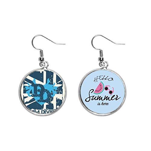 Pendientes de sandía estilo denim division para renovar tus accesorios de moda urbana