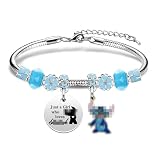 LUXYSODE - Bracelet à breloques You Are My Sunshine pour femme, fille, nièce, petite-fille, 6.3 inch, Acier inoxydable