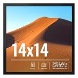LaVie Home 14x14 Picture Frame for Wall Display, 14x14 Black Picture Frame with HD Plexiglas, 14 x 14 Square Frame 1 Pack, Display Frame for Vertical or Horizontal, Classic Collection