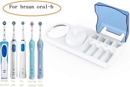 JOYEUX Toothbrush Holder,Electric Toothbrush Stand for Oral-b Storage Box for 4 Toothbrush Heads Charger
