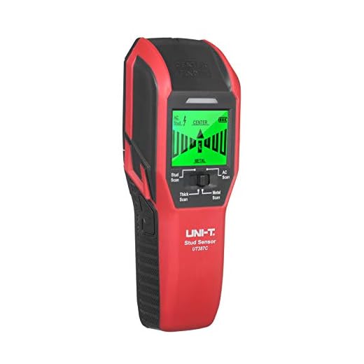 Wemay Stud Scanner de parede Detector de Stud Detector Digital de Parede Detector de Metal Detector de Fio AC LCD de 2 polegadas Centro de Madeira Digital Localizando Pregos de Metal e Cabo AC