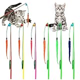 Interactivo con tu gato: nuestros accesorios de juguete interactivos para gatos para interiores pueden consumir el exceso de energía de mascotas y reducir el daño de los gatos a muebles y zapatos. El producto puede acompañar al gato a jugar durante mucho tiempo, lo que te permite salir y trabajar sin preocupaciones.