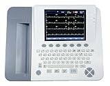 Edan SE-1200EB EKG Machine with Full Keyboard, Glasgow Interpretation, PDF Creator and USB Data Export