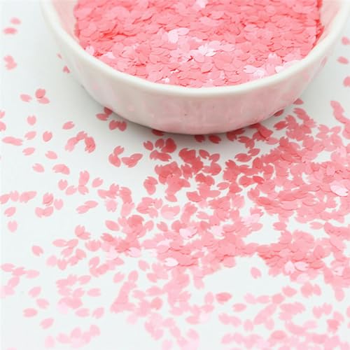 Paillettes de pétales de fleurs de cerisier de 3mm, Patch Ultra-fin pour ongles, couleur chanvre coulant, paillettes polarisées, 50g-01-50g