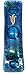Mezuzah - Art Glass Mediterranean Sea Design - GIFT BOX and Non-Kosher Scroll INCLUDED. Great Mezuzah for Any Home. Bar or Bat Mitzvah Gift, Wedding, House Warming Indoor or Outdoor Use