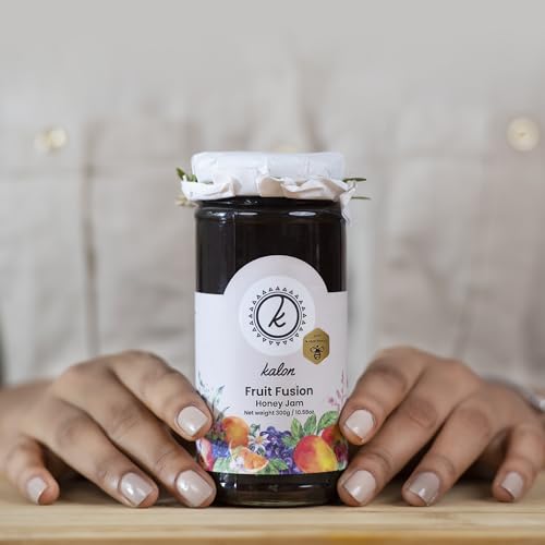 Image of KALON 100% Natural Fruit Fusion Jam | Made with 100% Kalon Honey | No Added Sugar and Preservatives - 300 gm