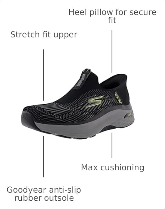 Skechers Men's Slip-Ins: Max Cushioning Arch Fit- Fortuitous Walking Shoes