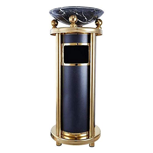 BODHIS Mülleimer für den Außenbereich Mülleimer für den Außenbereich Luxus-Mülleimer aus Edelstahl mit Aschenbecher Kommerzieller Mülleimer Abfalleimer für Hotels und Einkaufszentren