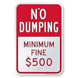 SmartSign Aluminum Sign, Legend 