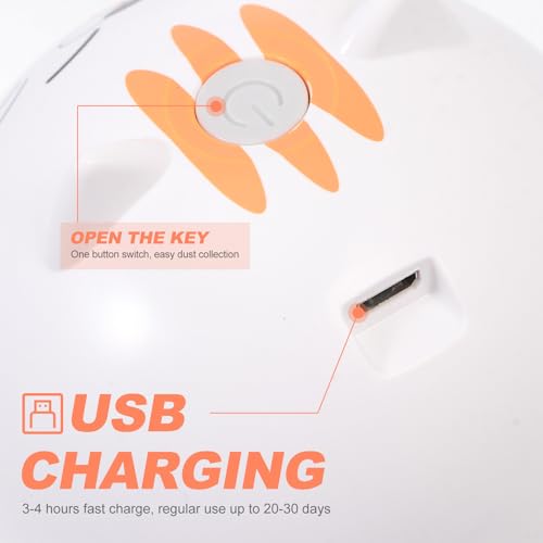 Aspiradora portátil de escritorio Alasum mini limpiador USB con batería de 1200mAh de material ABS 5