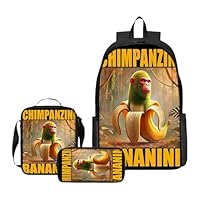 XYYYHTL Tralalero Tralala Tung Sahur Bombardino Crocodile Backpack Italian Brainrot Ai Animals School Bags for Boys Girls Anime Game Cute Lightweight Rucksack