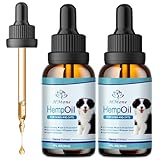 Hemp Oil for Dogs and Cats - Helps Pets with Anxiety, Stress Relief and Sеizures - Arthritis Hip Joint Pain Relief - Hemp Calming Drops Sleep Aid for Dogs 2PACK