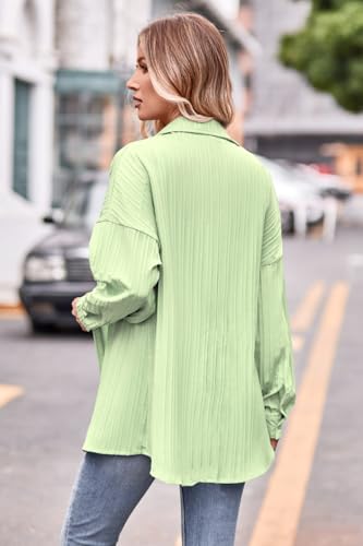 Image of CB-COLEBROOK Oversized Textured Beach Summer Shirt for Women | Shirt for Women Stylish Western | Women Long Shirt Top | Women Casual Shirt