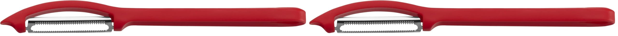 Pelador WMF Gourmet de 17,5 cm con hoja de sierra de acero inoxidable rojo pack de 2