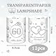12 Windlicht Tischdeko, Diamantene Hochzeit Deko, Diamantene Hochzeit Geschenk, 60 Hochzeitstag, Geeignet für Teelichter oder Kerzen