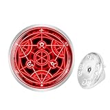 Custom Lapel Pin Brooches Full Metal Alchemist Red Transmutation Circle Banquet Badge Pins Trendy...