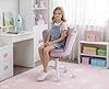 chairus Sedia Scrivania Cameretta Sedie da Scrivania per Bambini in Velluto Poltrocina Girevole Regolabile in Altezza Sedia da Studio per Cameretta, Viola