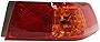 Evan-Fischer Tail Light Assembly Compatible with 2000-2001 Toyota Camry Japan/USA (FKI and NAL Brand) Built Passenger Side