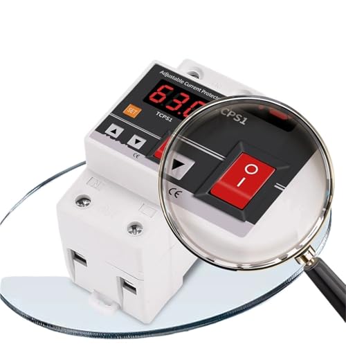Amperímetro digital y protector de sobrecarga para la seguridad del hogar 2P 63A 3
