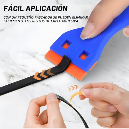 Miniatura 4 de Cinta De Sellado Autoadhesiva 5m, Junta Placa Vitrocerámica Con Rascador Pequeño, 6mm X 3mm X 5m, Goma Borde Vitrocerámica Resistente Al Calor Para Embellecedor Encimera Cocina Y Fregaderos