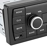 【PRÁCTICO】 Reproductor de MP3 para automóvil, reloj de soporte, silencio, función EQ, compatible con múltiples formatos de audio como MP3 / WMA / FLAC / WAV.