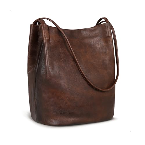 Bolso Tote vintage de cuero para mujer