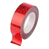 DimyFew Cinta para Aro de Gimnasia Rítmica Decorativa Adhesiva Purpurina Profesional Resistente Protección para Equipos y Proyectos Infantiles Adecuada para, Rojo