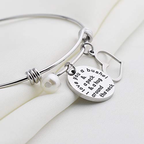 I Love You a Bushel and a Peck Mom Bracelet Grandmother Bracelet Mother's Day Jewelry4