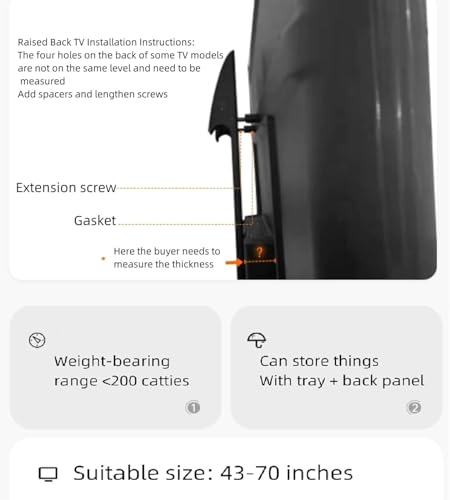 Soporte móvil universal para TV 43-75" con ruedas 360° miniatura 6
