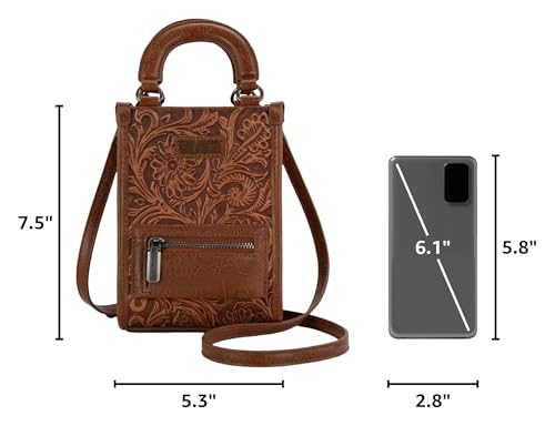 Image of Montana West Western Women's Crossbody Handbag Ladies Crossbody Bags for Women Designer Top Handle Handbags