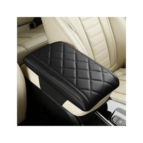 FALVFUN Car Center Console Cover, Memory Foam Anti-Slip Vehicle Armrest Seat Box Protection Cushion, Automotive Interior Middle Console Protector Pad, Universal for SUV Sedan Truck (Black)