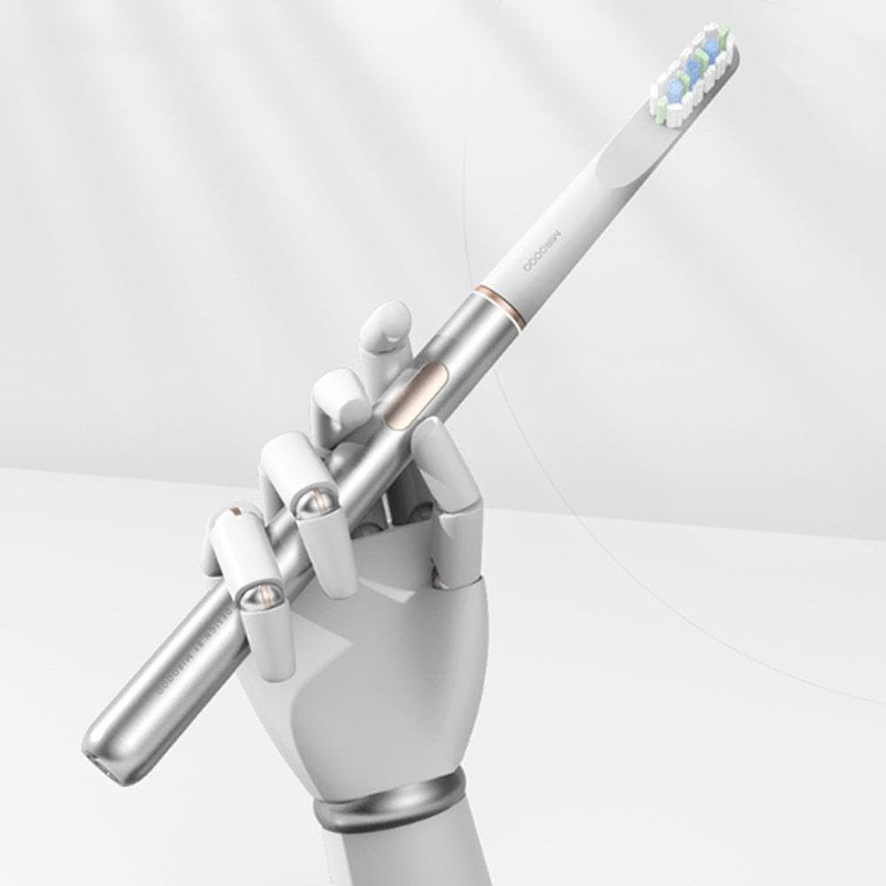 Spazzolino elettrico, micro-vibrazioni delicate con 3 modalità e timer intelligente, durata della batteria di 2 mesi, con supporto di ricarica, set da viaggio impermeabile per casa, viaggi di lavoro e
