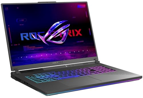 Image of ASUS ROG Strix G18 Gaming Laptop, 2025, 18 inch 1920x1200 144Hz, AMD 16-Core Ryzen 9 8940HX, NVIDIA GeForce RTX 5050, 64GB DDR5, 8TB SSD, Win11 Home, RGB Backlit KB, Wi-Fi 6E, BT 5.3, 1080p Camera, Gray