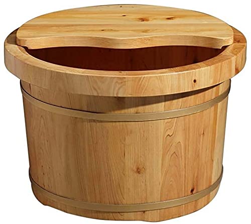 Drewniane wiadro do kąpieli stóp Prezent dla gospodarstwa domowego Wanna do kąpieli stóp, drewniana wanna do kąpieli stóp Wanna do stóp, drewniana beczka do kąpieli stóp Drewniane gospodarstwo domowe