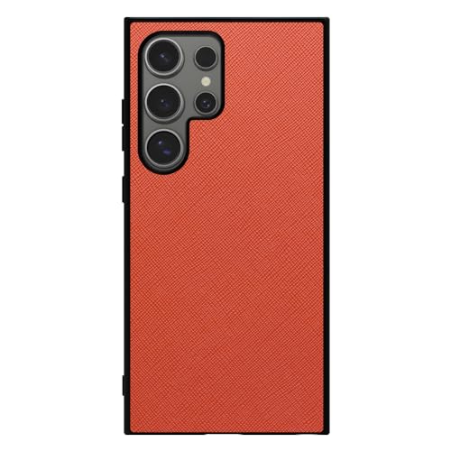 LOOF CASUAL-SHELL Series Galaxy S24 Ultra / SCG26 / SC-52E �M�����N�V�[ S24 �E���g�� �p �P�[�X �J�o�[ ���U�[ �X�}�z�P�[�X �X�g���b�v�z�[�� �V���v�� �ϏՌ� ���^ �y�� [�I�����W]