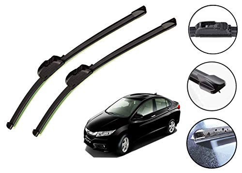 Image of Auto Hub Car Wiper Blades Compatibility With City i-VTEC - Set of 2 Pcs (D-24,P-14)