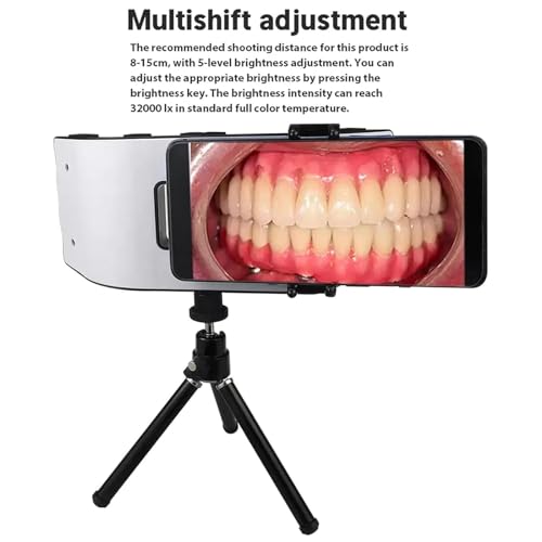 Luz de fotografía dental móvil con 20 LED regulables de 6000K a 6500K 4