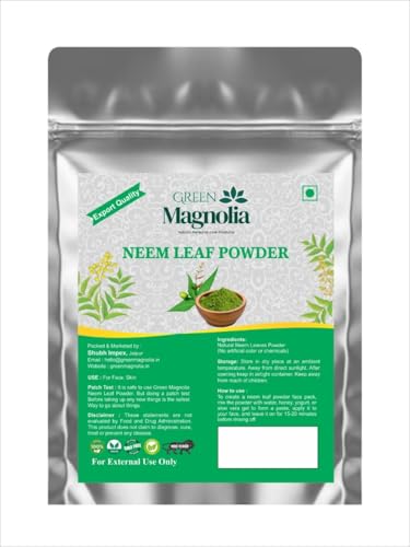 Image of Neem Leaf Powder for Face & Skin Natural & Chemical-Free Herbal Neem Powder for Clear-Looking Skin & Face Packs (200gm)