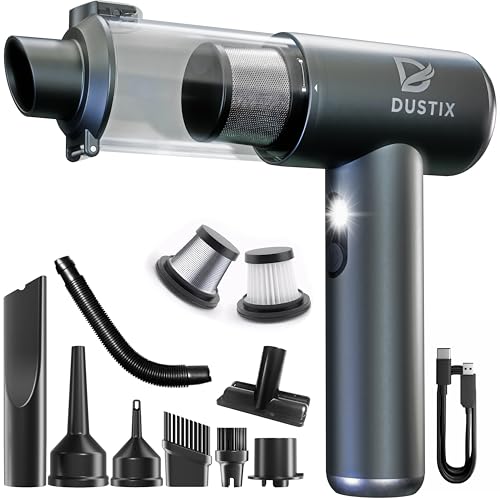 Handheld Vacuum Cleaner Cordless Powerful 20000Pa One Click Dust Empty 3 Speed Mini Car Hoover Portable Hand Held Vacum Car Cleaning Kit Blower Inflator Deflator