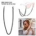 Ymiko Acrylic Eyeglass Chain, Fashionable Glasses Holder Necklace with Material, for Sunglasses Reading Sports Daily Use