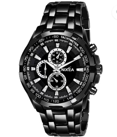See full amazon price history chart for NIXEA Analog Watch - for Men 1192-NX Black Metal Chain Day Date Functioning Stainless Steel Chain Watch for Men (Black) NIXEA Analog Watch - for Men 1192-NX Black Metal Chain Day Date Functioning Stainless Steel Chain Watch for Men (Black) (B0CKHKRKWD) Amazon Price History, Amazon Price Tracker