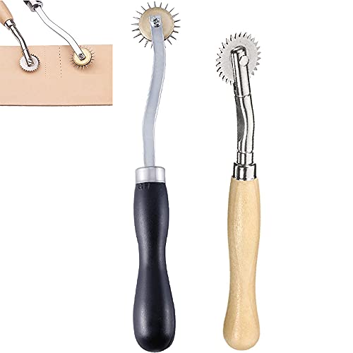 2 Piezas Costura Rueda, Corte de Marcador de Puntada, Rueda de Costura Artesanal, Rueda de Trazado, 