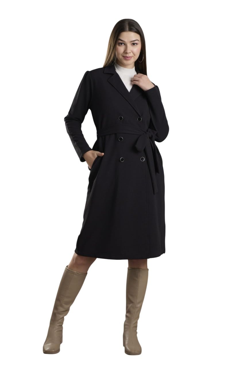 style quotient Women Double-Breasted Trench Coat-picture-12