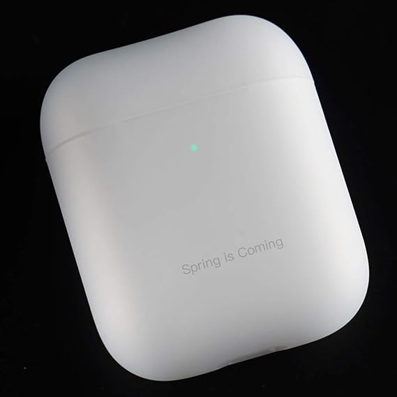 Damonlight Protective Airpods Case Engraving And Front Led Visible Supports Wireless Charging Made Of 2 Pcs Shock Proof Soft Skin For Airpods Charging Case 1 2 Clear Amazon In Electronics