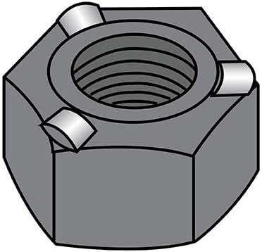 1/4-20 Hex Weld Nut with 3 Projections High Pilot Height Steel Plain (Pack Qty 1,000) BC-14NWHP3 by Shorpioen
