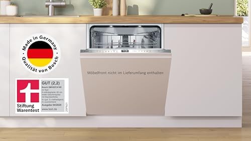 BOSCH SMV6ZCX16E XXL Dishwasher Series 6, Fully Built In Dishwasher with Cutlery Drawer, 60 cm, Home Connect, Intelligent Program, Max Flex Racks, Vario Drawer, Rackmatic