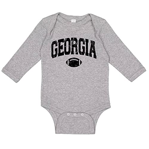 Football Georgia Collegiate Long Sleeve Baby Infant Bodysuit